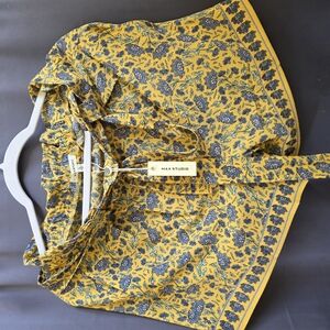Max Studio Yellow Floral Pant